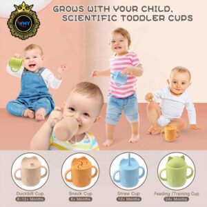 LQMBABY Children's Silicone Learning Cup Set